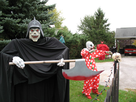 Made this guy last year, and I liked him so much I moved him to the front of the yard, right by the road for this year.