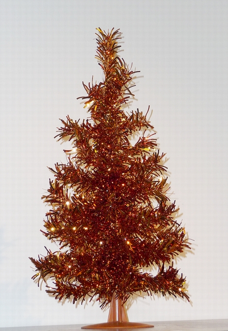 Orange Tinsel Tree.JPG